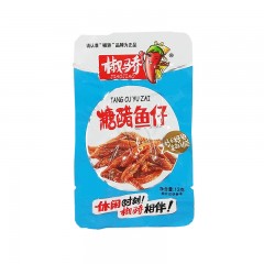 椒骄辣鱼仔 13g*30小包/盒休闲零食小吃独立真空包装开袋即食鱼仔