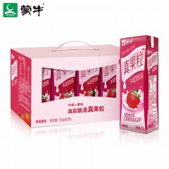 蒙牛真果粒牛奶饮品5种口味250ml*12盒/箱