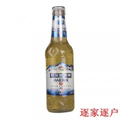 哈啤冰纯瓶装啤酒600ml