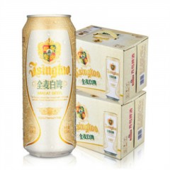 青岛啤酒白啤11度500ml*12罐