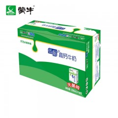 蒙牛高钙低脂纯牛奶250ml*16盒