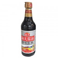 海天银标生抽 酱油500ml