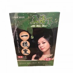 五倍子一梳黑30ml*2黑色1盒灰白发专用