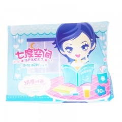 七度空间少女绢爽夜用275mm10片 C7210卫生巾