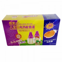 榄菊儿宝健蚊香液34ml*2+加热器