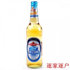 珠江0度啤酒整箱12瓶600ml